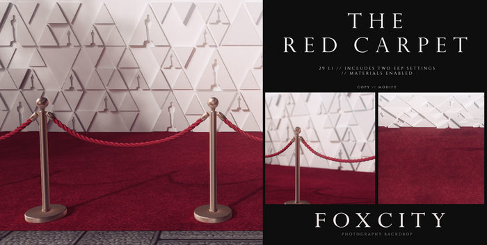 Second Life Marketplace - FOXCITY. Photo Booth - The Red Carpet